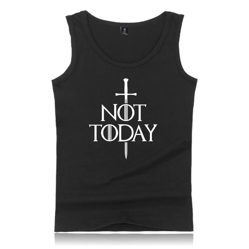 

Not Today tank top men/women Cotton sleeveless shirts Fitness shirt mens singlet Bodybuilding workout gym vest fitness