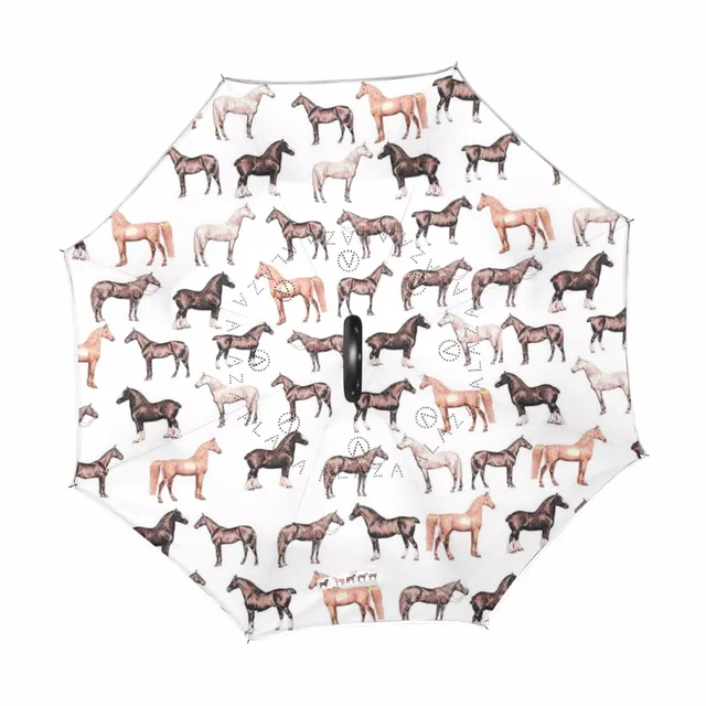 3D Vivid Lopors Minta Reverves Esparella Kétia Hosszág Hosszú Fogantyú, Fordított Esernyő, Kiváló Minőségű Kreatív Divat Testreszabott - Image 2