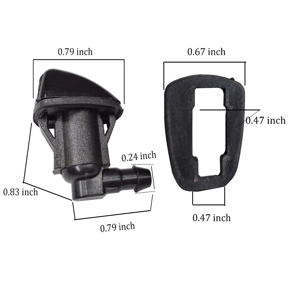 Автомобильные дворники для лобового стекла шайба спрей струйные форсунки для Toyota Corolla Sienna Solara со шлангом и разъемом 85381AE020