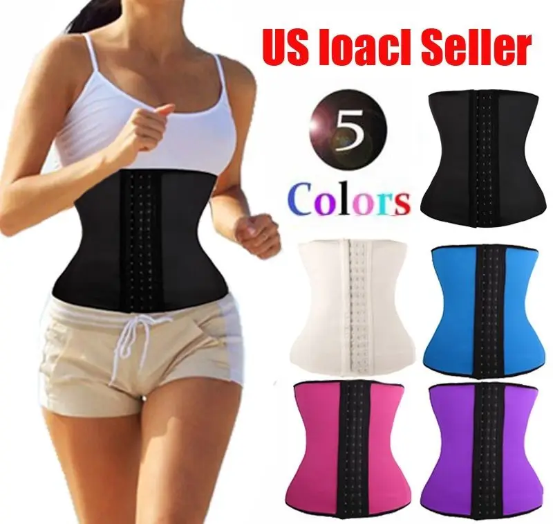 Women's Latex Waist Trainer Corset for Weight Loss Cincher Shaper