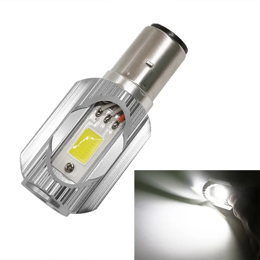 H6 BA20D DC 12 V 80 8W 6000K COB светодиодный мотоциклетный Hi/короче спереди и длиннее сзади)