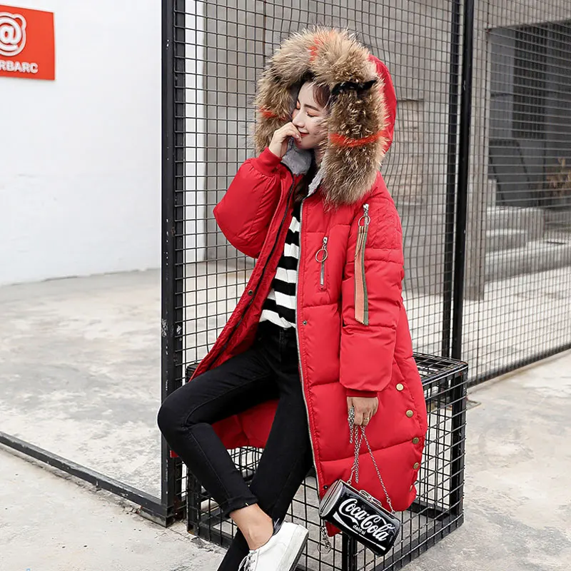 2019 г. зимние пальто Для женщин Цветной меха Куртка с воротником 3XL ветрозащитный