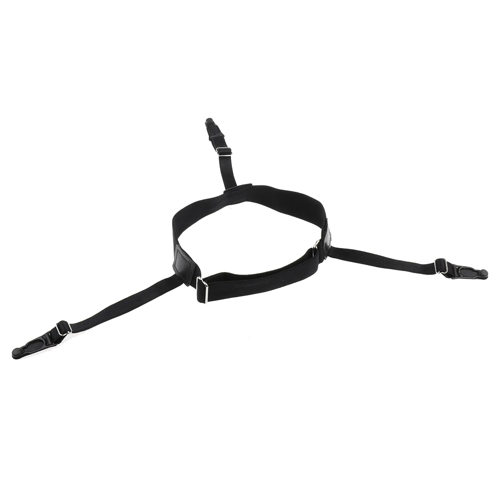 

2pcs Punk Elastic Mens Shirt Stays Garters Leg Thigh Suspenders with Non-slip Locking Clips Keep Tucked For Men Locking Clamps