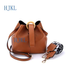 Повседневные модные сумки, Наплечная Сумка, ведро, верхний слой, Воловья кожа, сумка из натуральной кожи