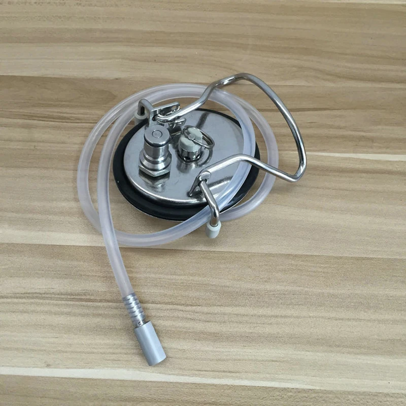 JX-LCLYL  Cornelius Style Keg HomeBrew Carbonation Keg Lid With 0.5 Micron Diffusion Stone