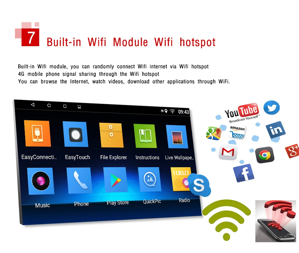 Perfect Podofo 9" IPS Android Car Radio Multimedia Video Player GPS Navigation WIFI Mirror Link Bluetooth FM For KIA K2 RIO 3 2011-2016 11
