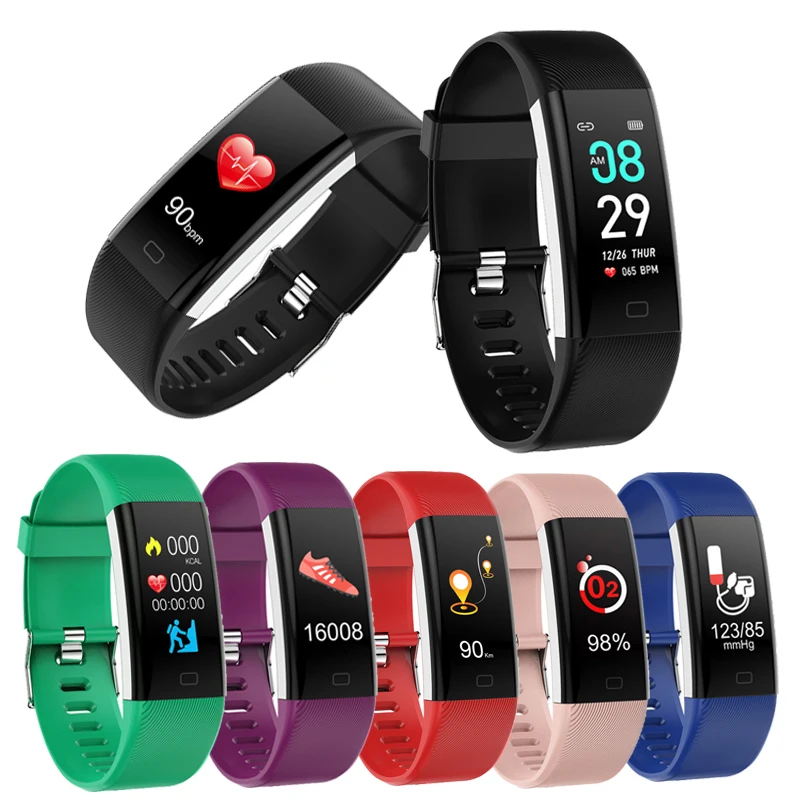 

F07Max Smart Bracelet Blood Pressure Blood Oxygen Heart Rate Monitor Smart Band Pedometer Watch connect Android Apple Iphone 6 7