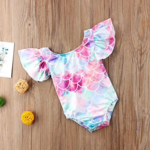 

Toddler Kids Baby Girl Child Mermaid One Piece Bikini Swimwear Swimsuit Monokini Bathing Suit Beachwear