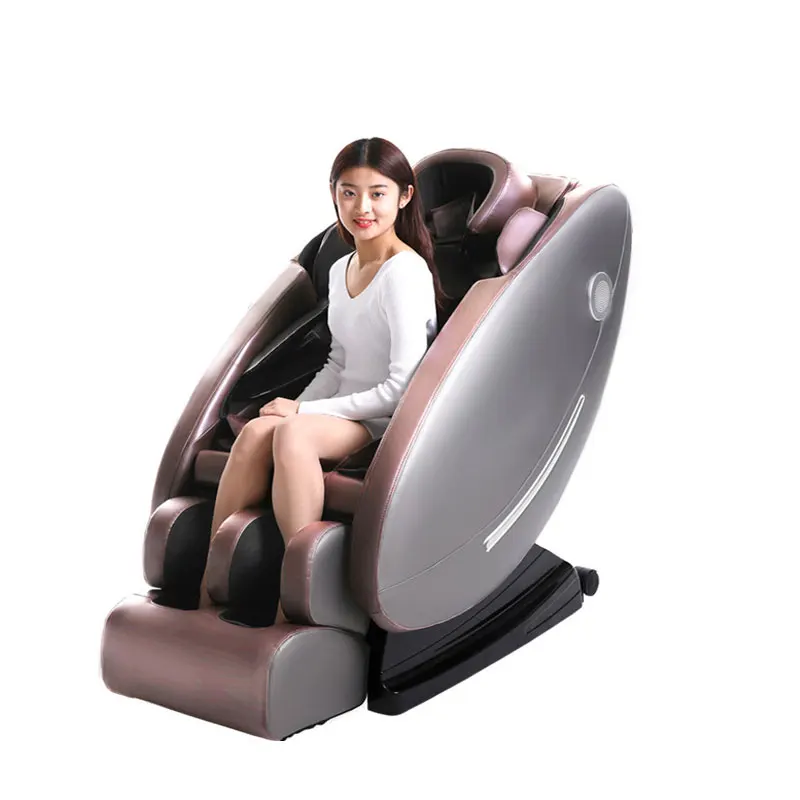 Intelligent Test Massage Chair SL Track Massage Chair Multi-Functional Space Capsule 8D Dynamic Manipulator - Цвет: Coffee