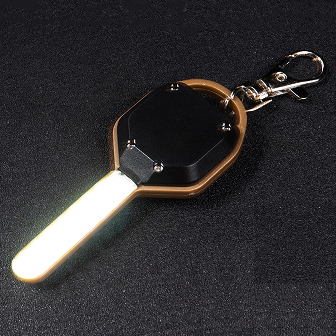 Для повседневного использования, Портативный Мини инструмент удара Регулируемый брелок Карманный фонарь-брелок-фонарик лампа светильник туристическое снаряжение