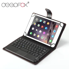 Чехол Deepfox с Bluetooth клавиатурой для 7 8 9 10 дюймов iPad планшет защитный чехол из искусственной кожи чехол-подставка с Bluetooth клавиатурой