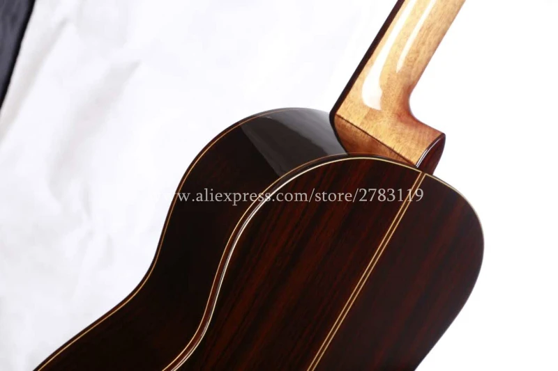 36 inch Handmade Spanish guitar,VENDIMIA SOLID Cedar /Rosewood Acoustic guitarras,classical guitar with Nylon string 580MM