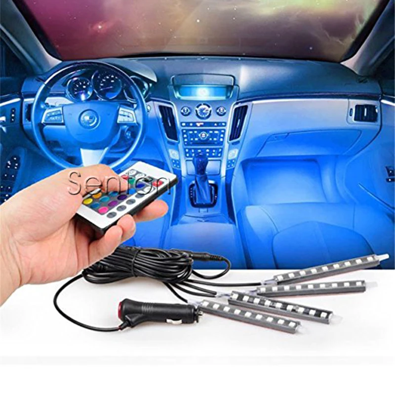 Car Atmosphere Light Wireless Remote For Renault Duster Laguna Megane 2 3 Logan Captur Clio For Saab 9 3 9 5 93 For Mg 3 Zr