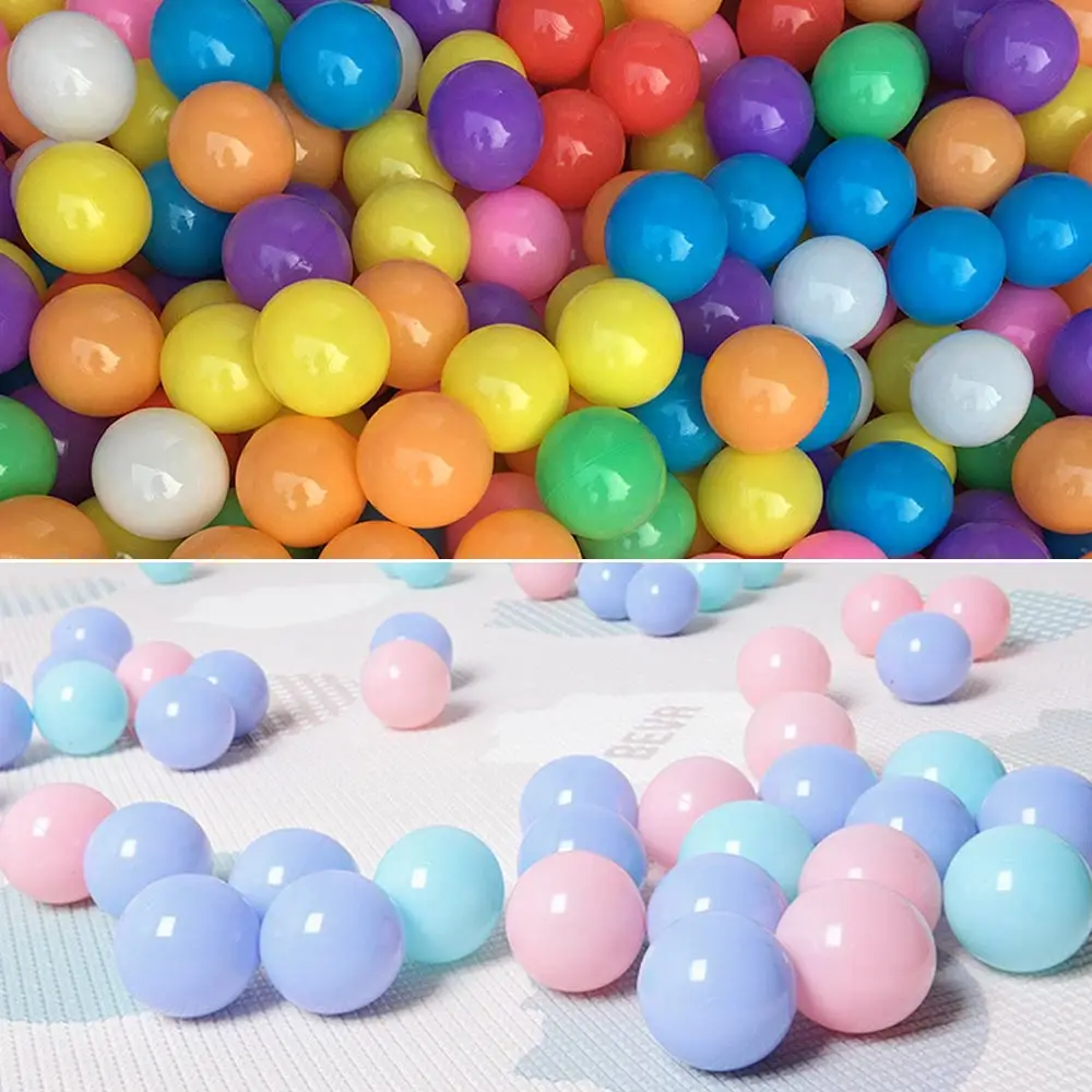 200 шт шарики для бассейна, экологически чистые цветные пластиковые шарики, забавные детские игрушки для плавания, детские игрушки для снятия стресса, воздушные шарики для улицы, океанские волнистые шарики