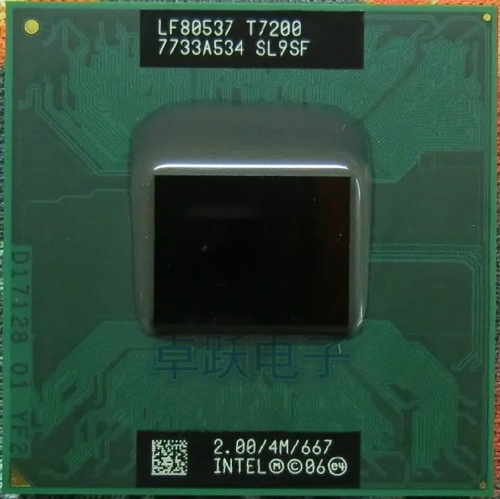 

Original for intel planform CPU laptop Core 2 Duo T7200 4M Socket 479 Cache/2.0GHz/667/Dual-Core Laptop processor support 945