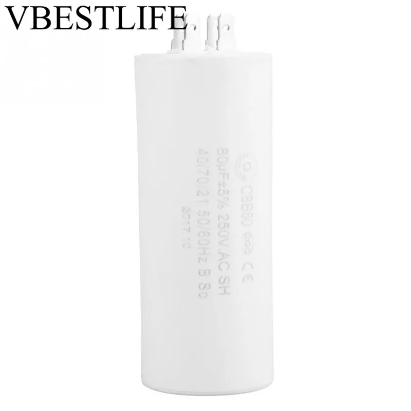 Run Capacitor CBB60 Cylinder Shaped Run Capacitor Lead ...