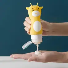 Анимированный мультфильм Мини силикагель портативный диспенсер для мыла женский дорожный шампунь бутылка для жидкого мыла 50 мл 70 мл 90 мл