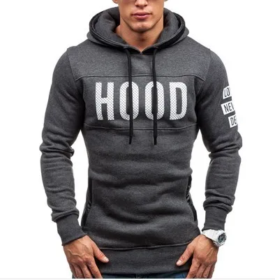 Grey Hood Logo Hoodie