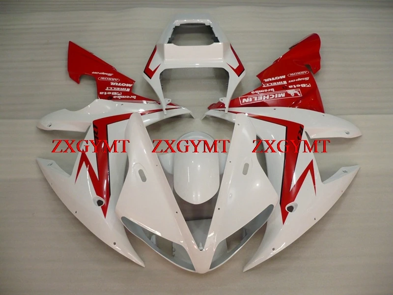 

Plastic Fairings for YZFR1 2002 - 2003 Fairing YZF R1 02 White Red Body Kits YZF R1 03