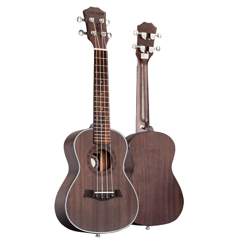 

ANDREW Ukulele Concert Ukulele 23 Inch 4 Strings Guitar Hawaiian Mahogany Wood Matte Uke Stringed Instrument