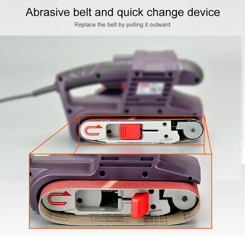 Измельчитель ремня портативный 900 Вт Электрический Настольный бытовой многофункциональный полировальный станок 200 в 50-60 Гц 160-340р/мин