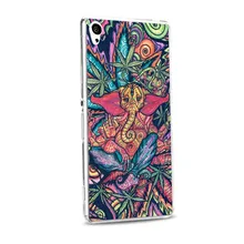 Funny Trippy Elephant Summer Newest Popular High Quality UV Black Bag Case For Sony Z3