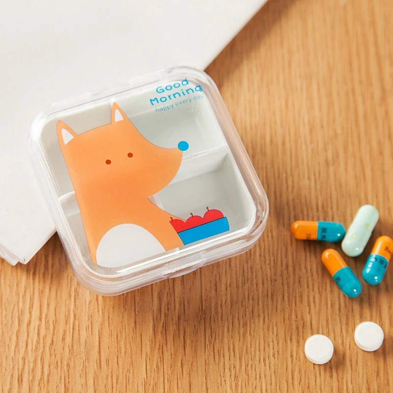 

Mini Transparent Travel Accessories One Week Portable Kawaii Packing Medicine Box Unisex Security Suitcase Organizer Sort Buckle