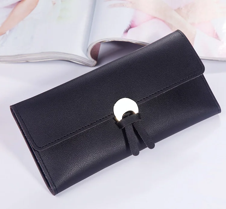 MJ Women’s Wallets Women Fashion Leather Wallet Leisure Clutch Ladies Bag Long Purses Card Holder Wallet Money Bag (15)