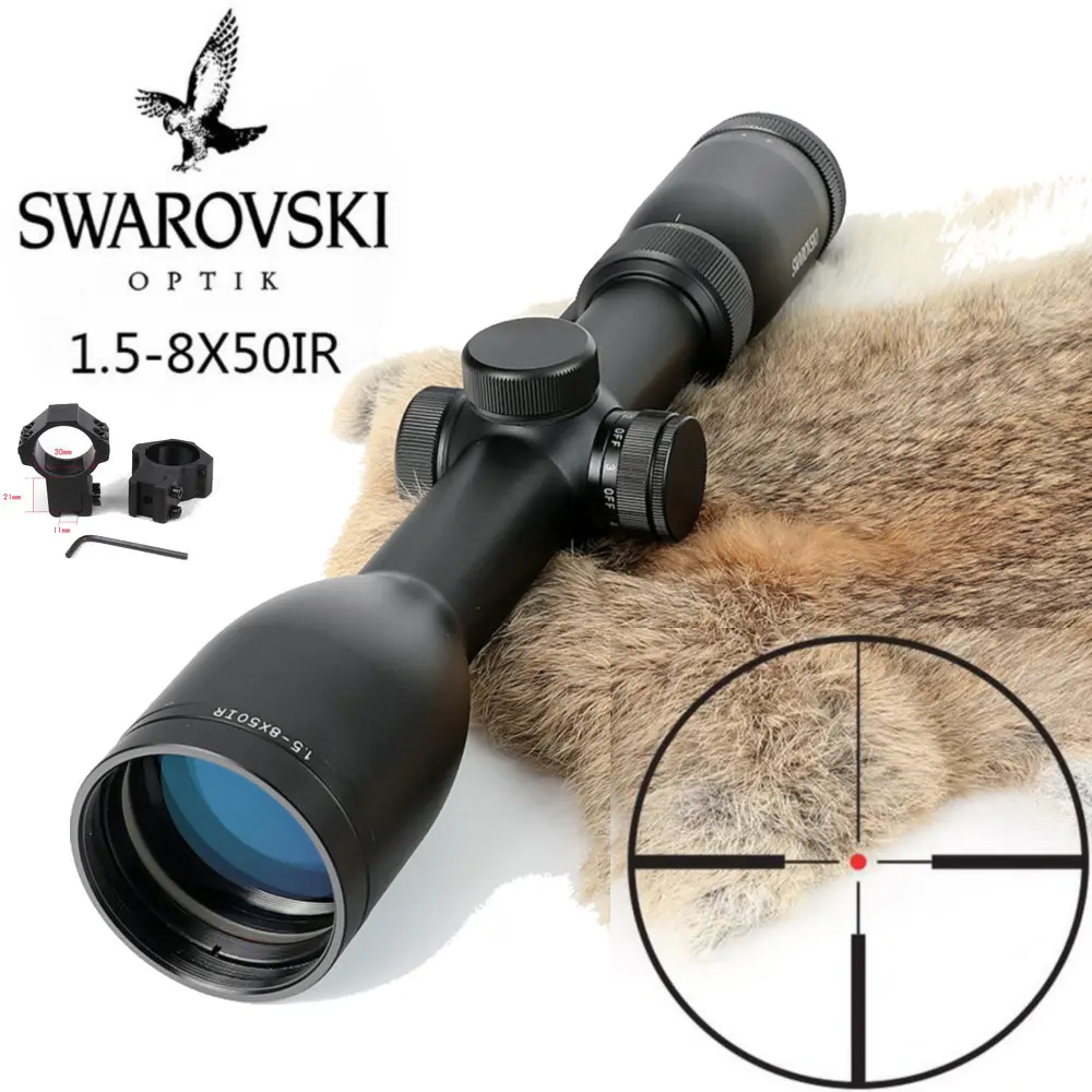 Imitation Swarovskl 1.5 8x50 IRZ3 Rifle Scopes F15 Red Dot Reticle