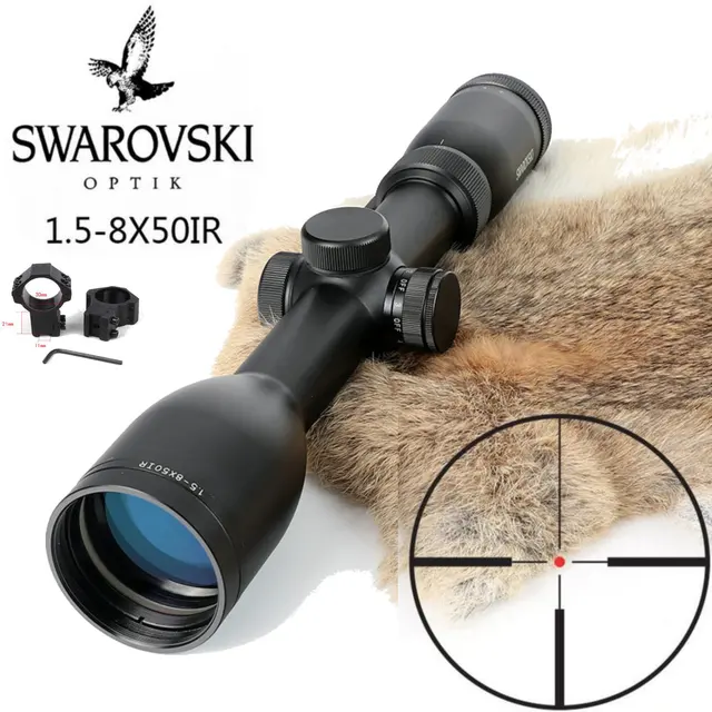 US $189.00 Imitation Swarovskl 158x50 IRZ3 Rifle Scopes F15 Red Dot Reticle Hunting Riflescope Made In China
