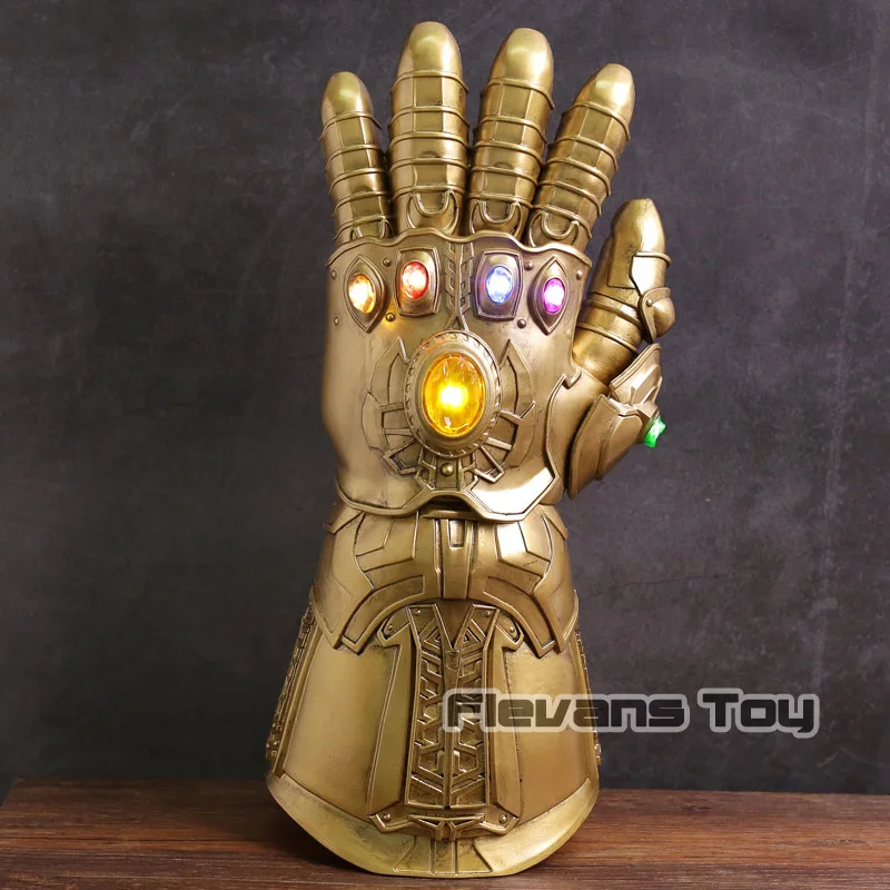

High Quality Avengers Infinity War Thanos Infinite Glove with LED Light PVC Action Figure Collectible Model Toy