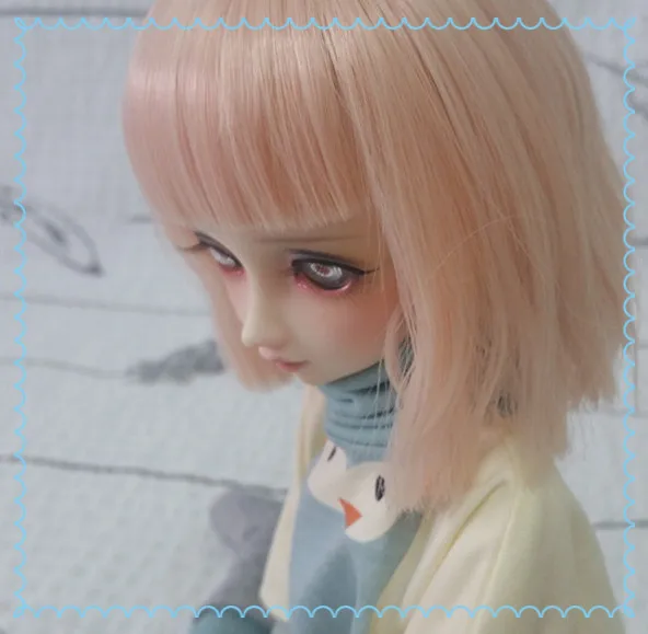 Аксессуары для кукол 1/3 1/4 bjd парик куклы короткие прямые волнистые женские милые