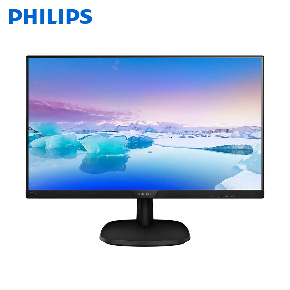 Philips Full HD ЖК монитор 243V7QDSB/00, 60,5 см (23,8 "), 1920x1080 пикселей, Full светодиодный, 5 MS, черный