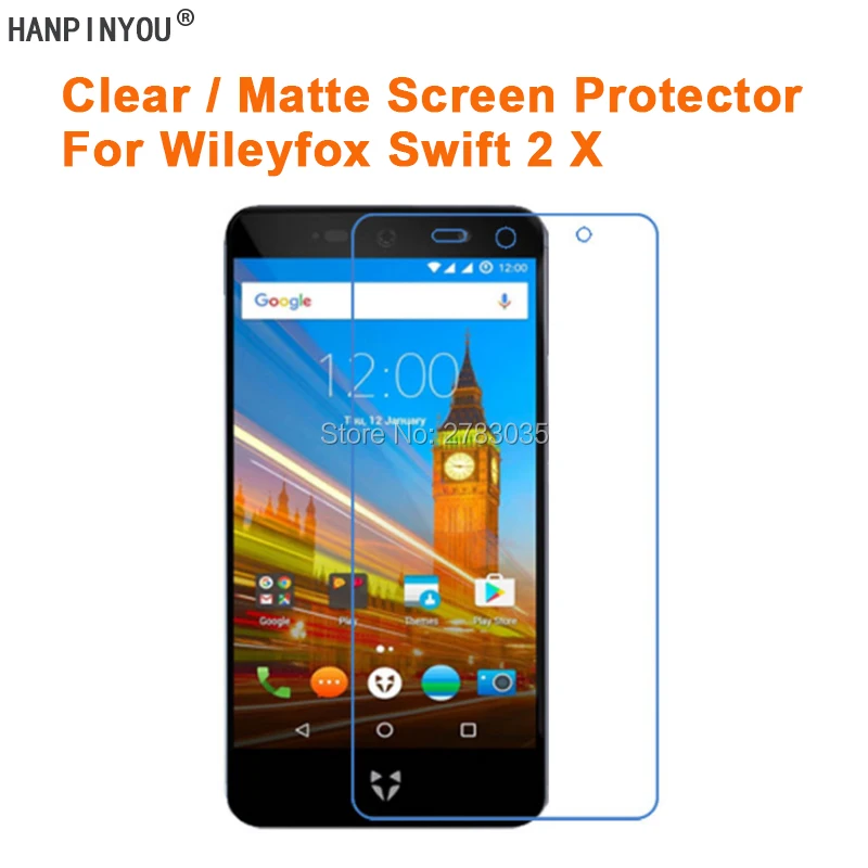 

For Wileyfox Swift 2X 2 X 5.2" Clear Glossy / Anti-Glare Matte Screen Protector Protective Film Guard (Not Tempered Glass)