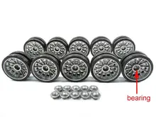 Mato 1:16 1/16 metal road wheels set with bearing for Henglong T34-85 3909-1 rc tank