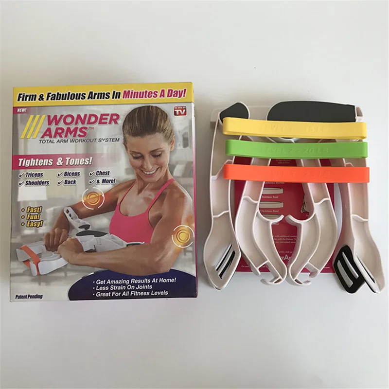 Wonder Arms Arm Firm Fabulous Upper Body Grip Workout Machine 3 Resistance Bands
