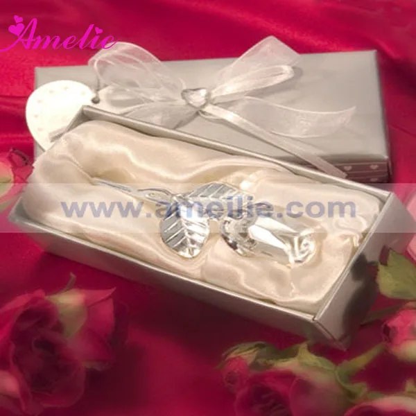 10piece lot crystal rose wedding favor custom wedding give aways