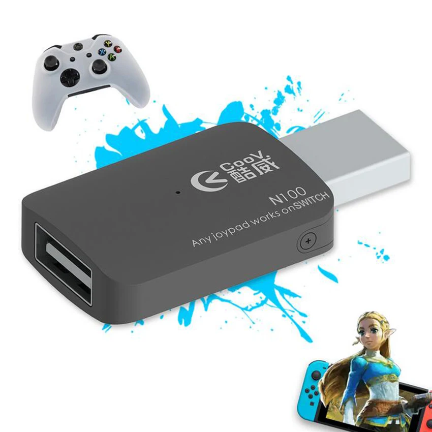 

For PS3/PS4/Xbox One/Xbox 360 USB Controller Converter Adapter to For Nintendo Switch NS Wired GamePad Joystick Converter