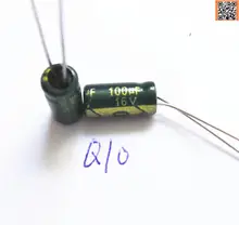 20 шт./лот Q10 100UF16V алюминиевый электролитический конденсатор Размер 5*11 16 В 100 мкФ
