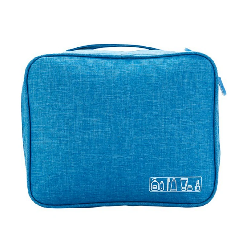 

Women's Portable Cosmetic Cases Solid Waterproof Makeup Toiletry Bag Simple Organizer Storage Beauty Case Travel Wash Pouch Bags