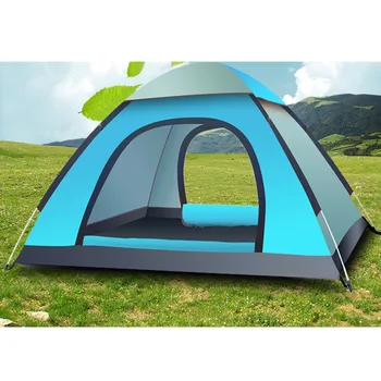 

large family camping tents 3-4 Person Portable Tent Waterproof Tent Shelter Outdoor Picnic Hiking Fishing Recreation Party Ten