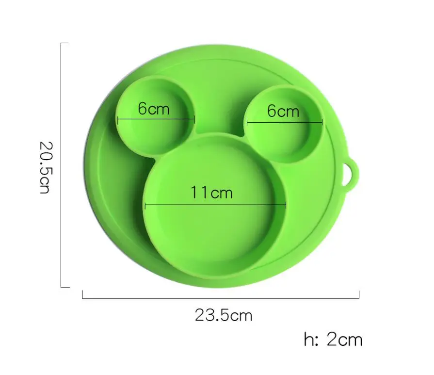 Kids Feeding Bowls Baby Safe Silicone Dining Plate BPA Free Solid Children Dishes Suction Toddle Training Tableware Dropshiping