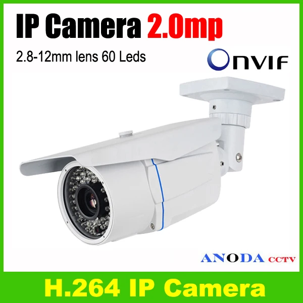 2mp IP Camera 1080p HD 2.8-12mm varifocal zoom lens Onvif network outdoor IR weatherproof security camera camera : image 2mp IP Camera 1080p HD 2.8-12mm varifocal zoom lens Onvif network outdoor IR weatherproof security camera camera