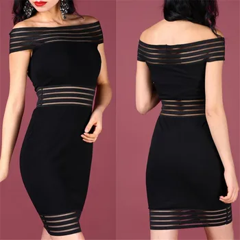 

Women's Off Shoulder Bodycon Dress New Sexy Soild Color Short Dresses Ladies' Fashionable Summer Backless Vestido Hot Selling