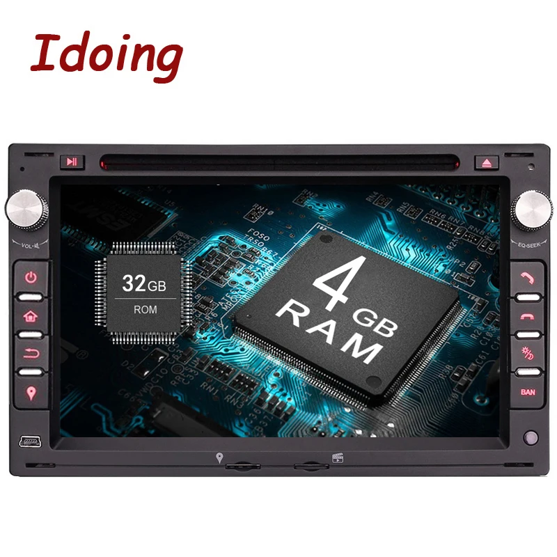 Clearance Idoing Android9.0 4G+32G 8Core 2Din Steering-Wheel For Polo Passat b6 Car Multimedia Player Fast Boot TV 1080P HDP 1