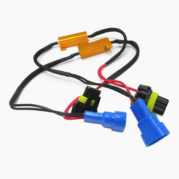 

2PCS HB3HB4 9006 9005 Decoder LED Headlights Decoder 50W 8Ohm Canbus Free Error LED Resistor Decoder Warning Signal Error Cancel