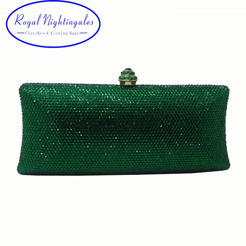 Buy Royal Nightingales Green Clutch Purse Evening Bags