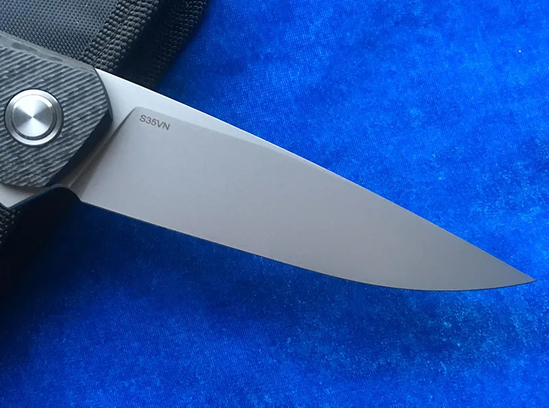 LOVOCOO Flipper F111 S35VN blade 3D CF carbon fiber handle folding knife outdoor camping hunting pocket fruit cutter EDC tools