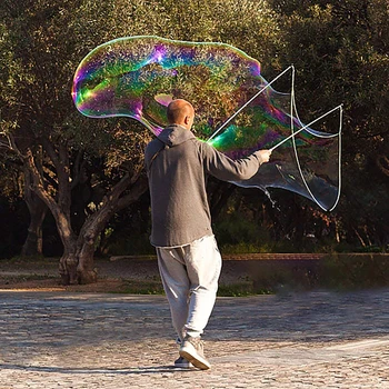 

Western Sword Shape Bubble Wand Long Huge Bubbles Kids Toys Children Baby Rainbow World Bubble Swing Outdoor Lengthen 47CM