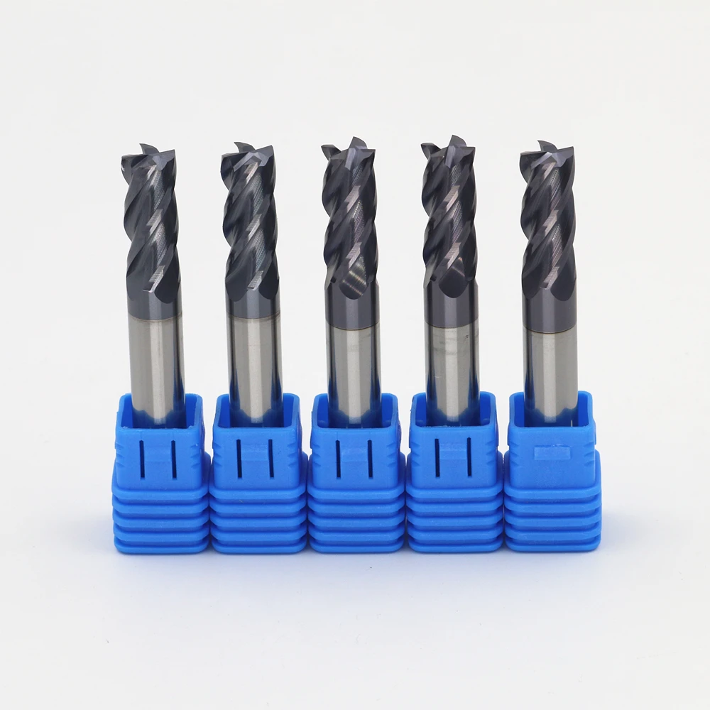 

Free shipping 5/box New 4 Flute Head:10mm CNC Milling Cutter Carbide End mills Highest cutting hardness:55HRC 4F10*10*25*75mm